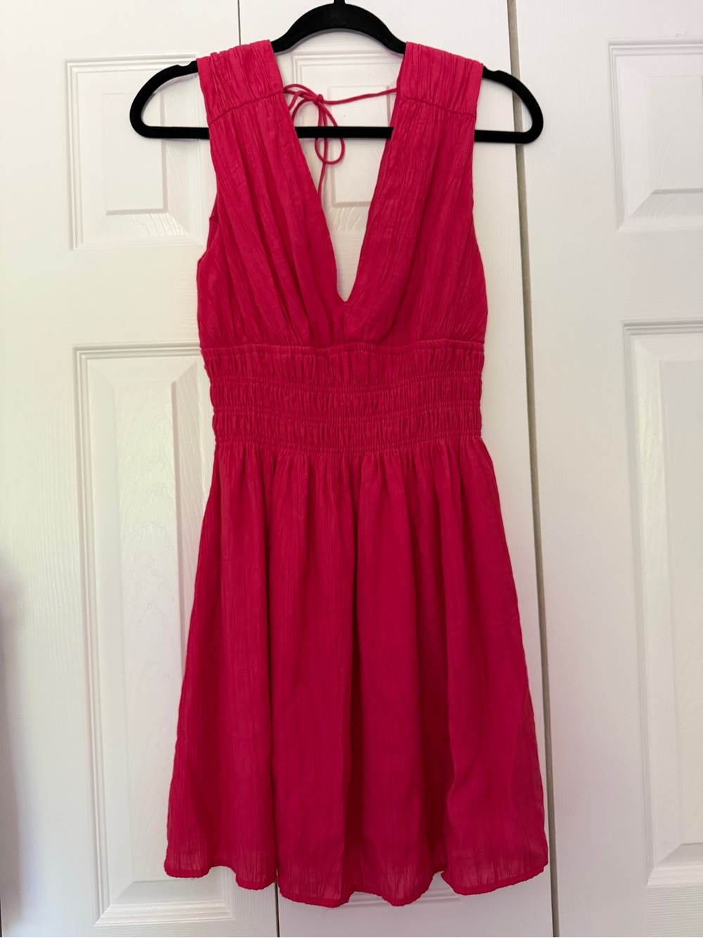 Abercrombie Plunge Crinkle Mini Dress
